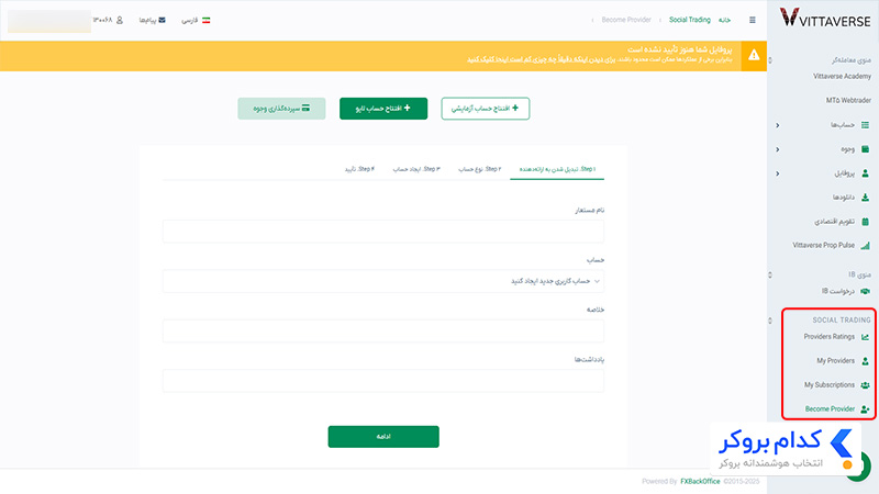کپی تریدینگ ویتاورس