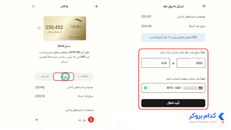 برنامه پاداش آلپاری و نحوه محاسبه امتیاز