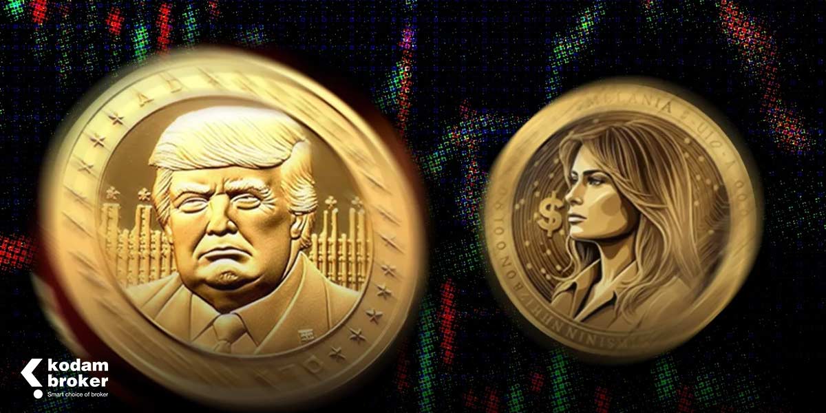 میم کوین ترامپ و ملانیا