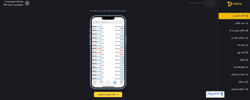 داشبورد معاملاتی