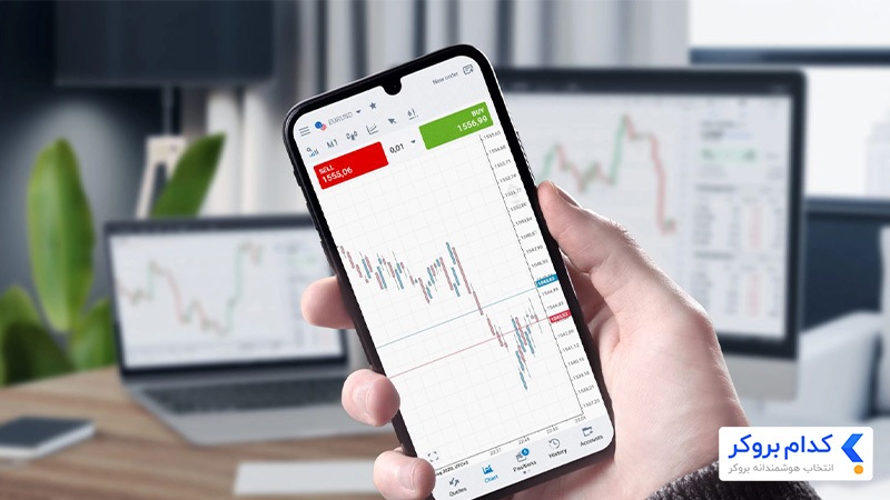 اپلیکیشن بروکر روبوفارکس در موبایل