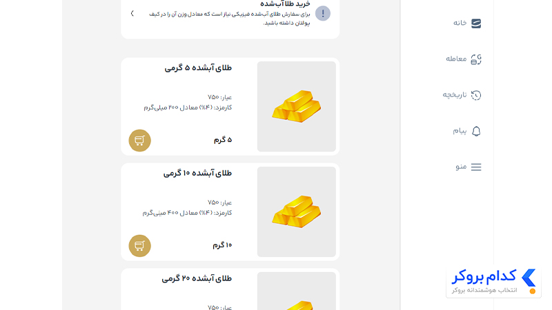 تحویل فیزیکی طلا در تکنوگلد