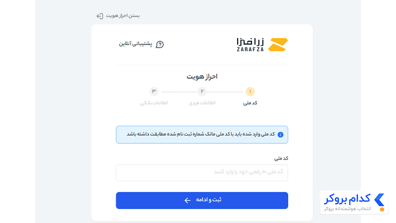 آموزش احراز هویت در زرافزا- مرحله دوم