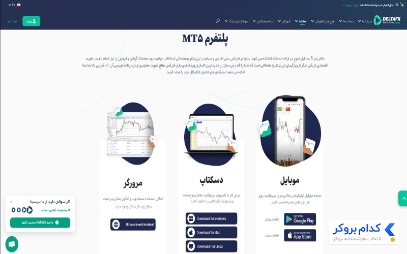 متاتریدر 5 دلتا اف ایکس