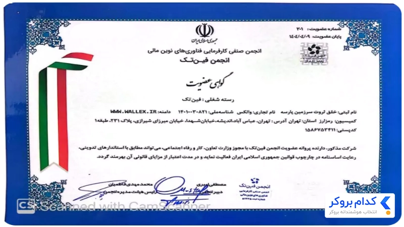 مجوز فین تک والکس