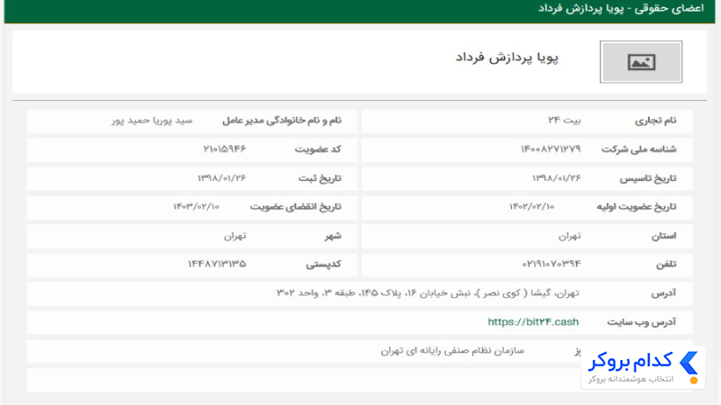 عضویت بیت 24 در نظام صنفی رایانه ای