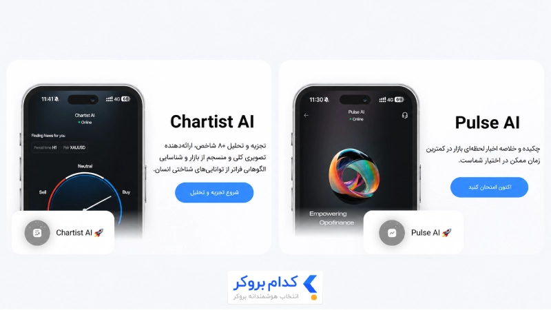 معرفی ابزارهای هوش مصنوعی Chartist AI و Pulse AI اوپو فایننس