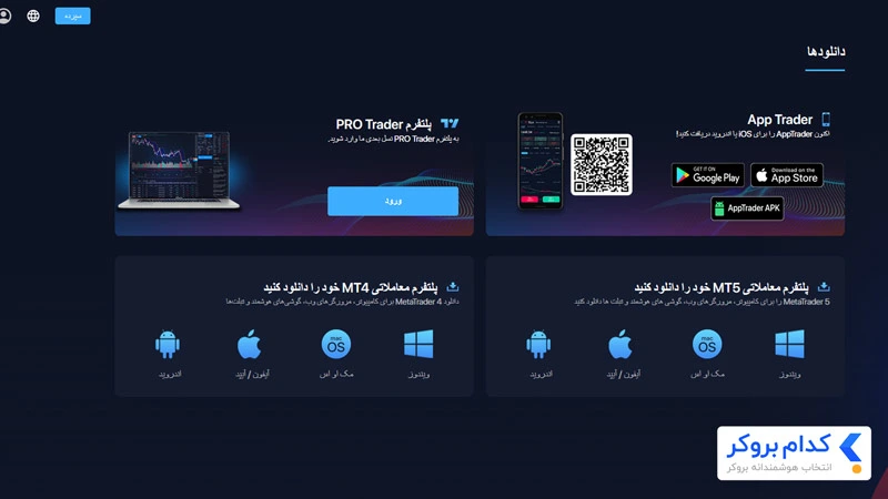 اپلیکیشن اختصاصی بروکر مونتا مارکتس