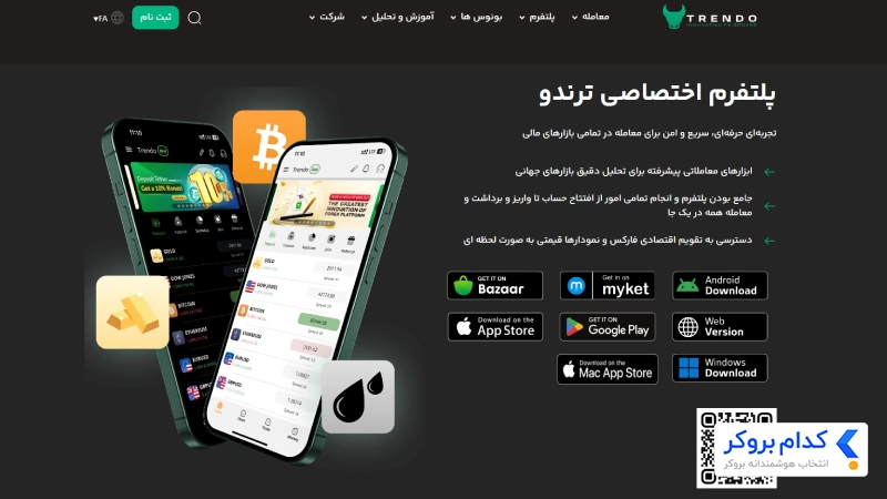 ترندو دارای پلتفرم اختصاصی خود است.