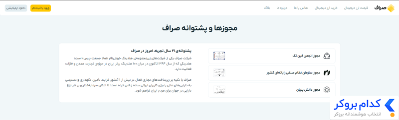 وضعیت قانونی و مجوزهای صرافی saraf
