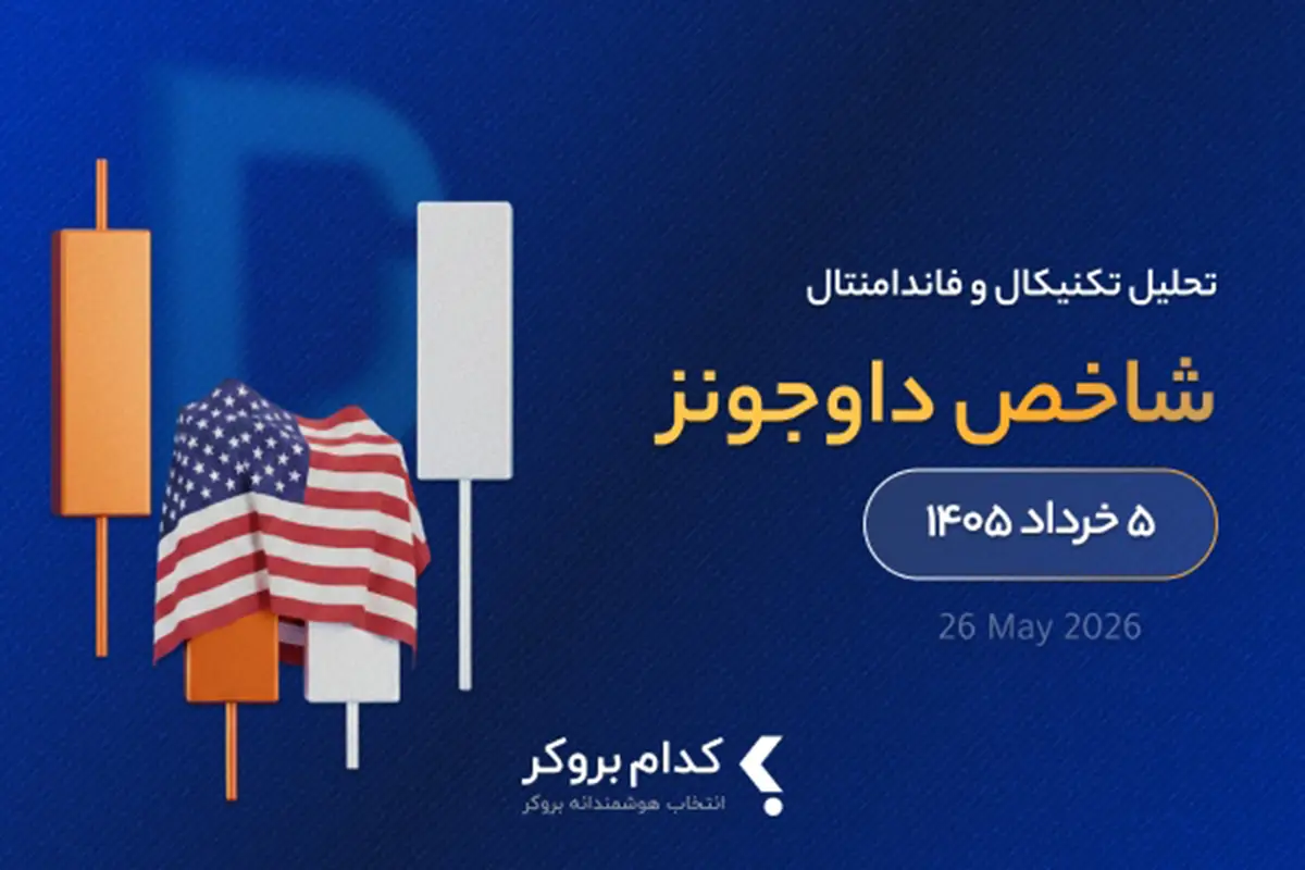 تحلیل تکنیکال شاخص داوجونز در ۵ خرداد ۱۴۰۵