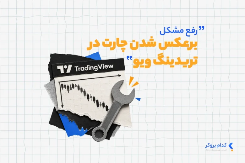 برعکس شدن چارت در تریدینگ ویو