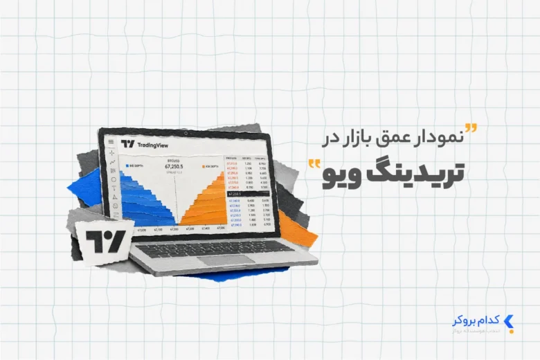 نمودار عمق بازار در تریدینگ ویو
