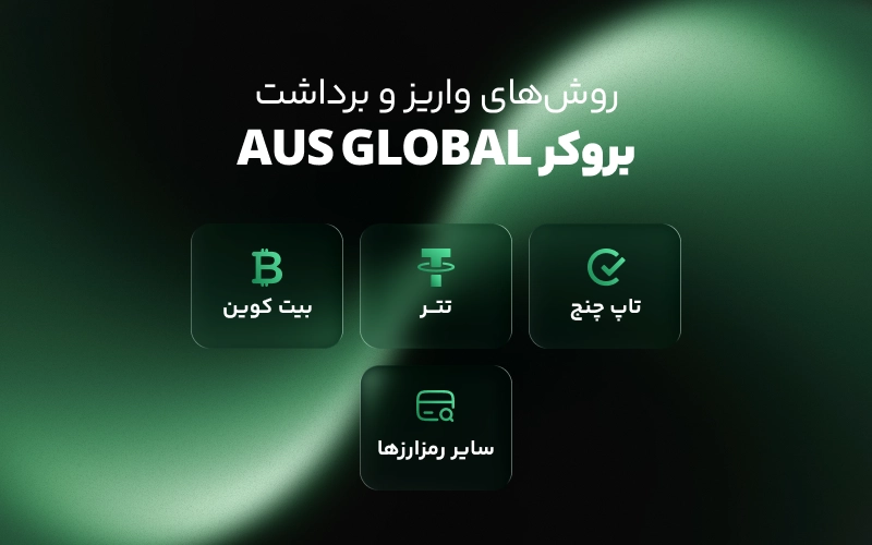 راه های واریز و برداشت از بروکر AUS global  