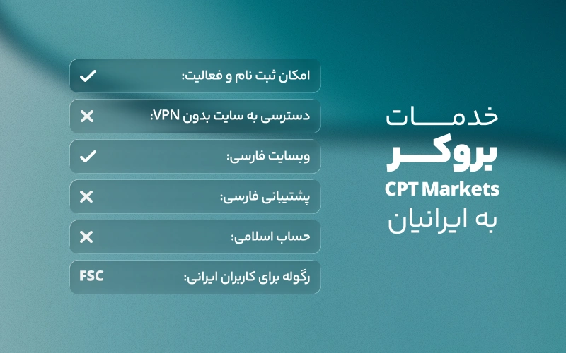 خدمات بروکر CPT به کاربران ایرانی