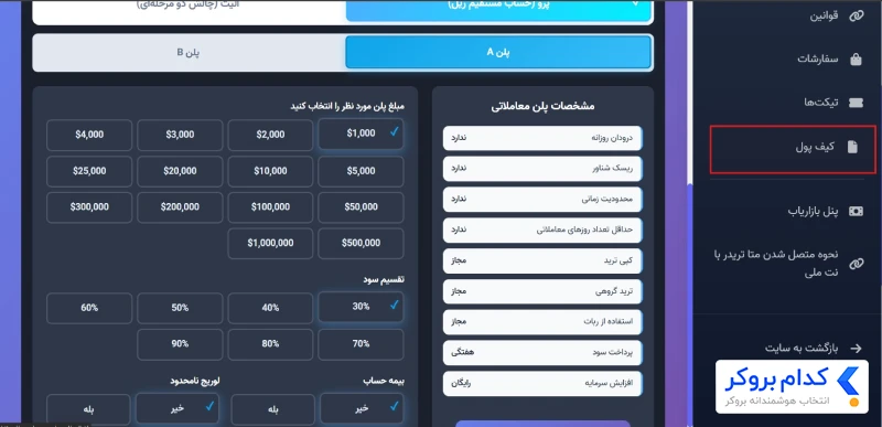 واریز به پراپ دارا - 1